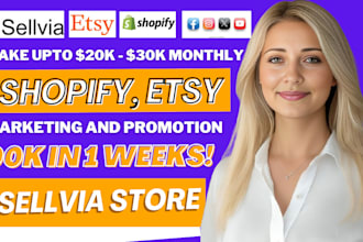 do shopify sellvia marketing, etsy shop promotion shopify sales funnel promotion