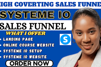 build systeme io website, systeme io sales funnel, online course blog website