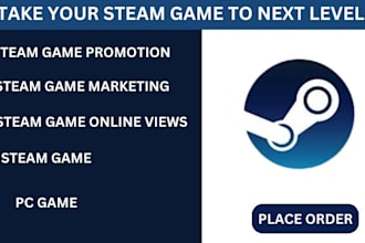 do steam game, and app game, and mobile app promotion