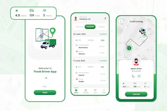 builds truck booking app and website, logistic booking app, fleet management app