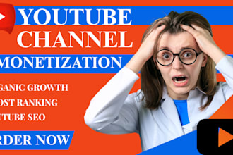do organic youtube channel promotion and monetization