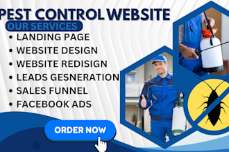design pest control website pest control landing, page fumigation website