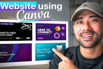 design canva website canva newsletter canva landing page custom canva template