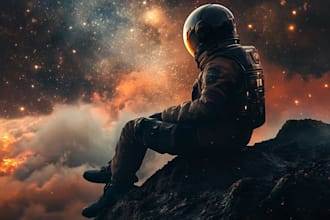 create sci fi art for you