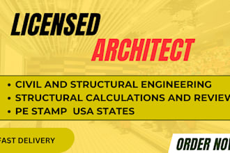 licensed architect, structural engineering, pe stamp in colorado, maryland texas