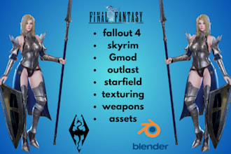 port, edit, or create custom mods for gmod, skyrim, fallout, ffxiv and starfield