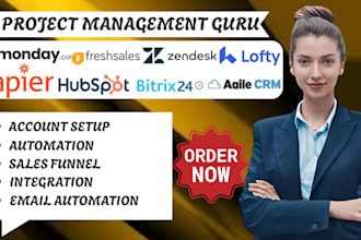fix freshsales bitrix24 monday com agile zendesk hubspot crm zapier integration