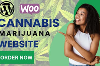 design redesign cannabis cbd website marijuana website woocommerce wordpress