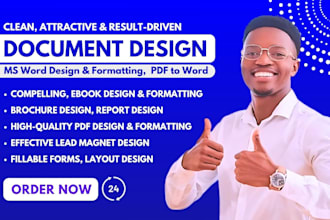 do expert document design, ms word design, document formatting, workbook design