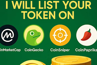 get your token listed fast on binance coingecko, coinmarketcap and top exchanges