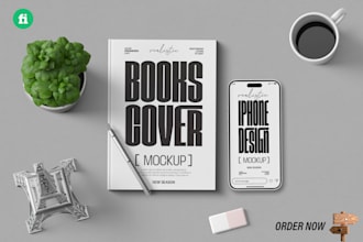 create a professional business or marketing book cover design