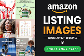 design high converting amazon listing images and product infographics