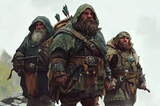 create a dragons and dnd character illustration