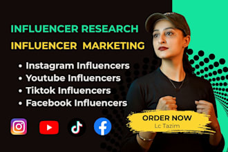 find best instagram, youtube, tiktok influencer, and facebook email lists
