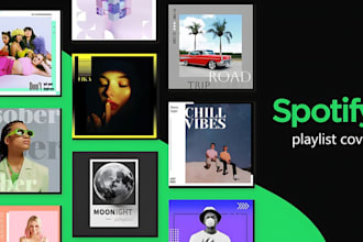 create stunning album cover art and spotify canvas for you