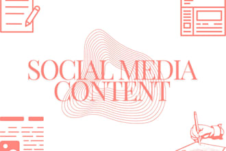 write social media content for you