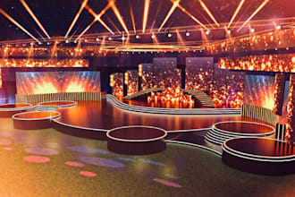 do interior concert design, nightclub, restaurant, bar, lounge with walkthrough