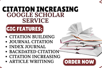backdate citation, increase google scholar citation using researchgate