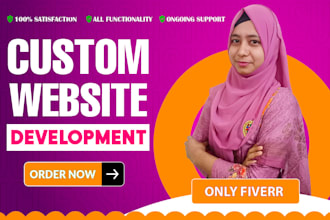 build, rebuild custom website development as full stack developer