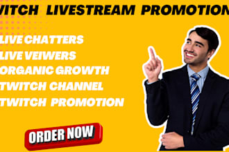 organically promote your twitch channel for real viewers and live engagement
