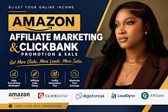 promote amazon affiliate marketing links and boost your clickbank sales