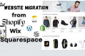 migrate online store to shopify from wix squarespace woocomerce