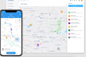 develop real time alert app, geolocation app, geofencing app, route software, HQ