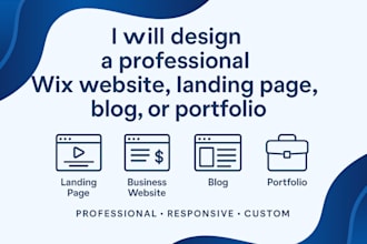 design a responsive wix landing page wix squeeze page wix splash page