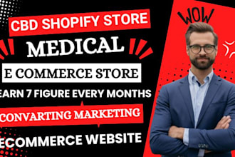 create german cbd, hemp, medical or cannabis ecommerce website