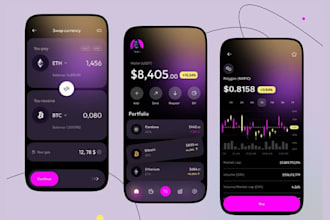 develop fintech app payment app neobank app crypto wallet app money transfer app