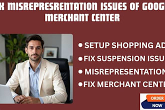 setup google merchant center fix misrepresentation suspension gtin shopping ads
