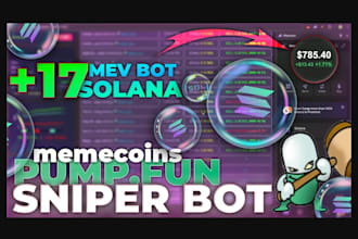 build pumpfun, mev, sandwich, sniper, volume, eth and solana, bot