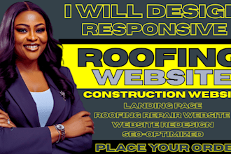 roofing website roofing service construction website roof repair landing page