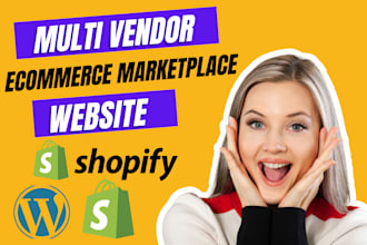 create shopify wordpress multi vendor ecommerce marketplace website