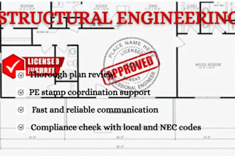 review electrical utility plans pe stamps for city approval in ga, ca, fl, tx