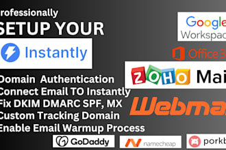 professionally setup instantly ai for email warm up and cold email outreach