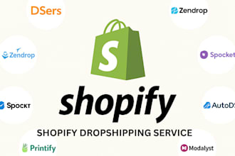 design shopify dropshipping store va zendrop cj dropshipping autods dsers blanka