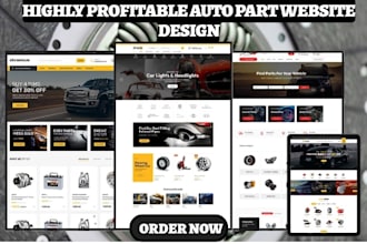 build auto part store automotive website automotive auto parts ecommerce website