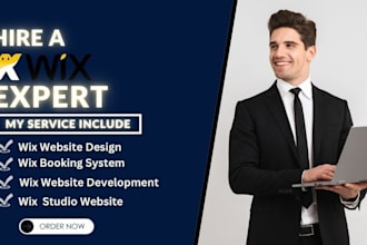 wix website with an integrated wix booking system