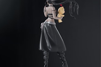 sculpt flexi toy models,action figure, doll for 3d printing zbrush,stl,bjd model