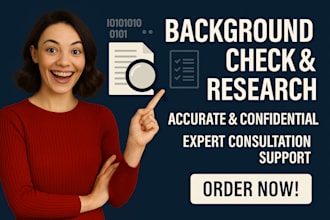 do background check, bckground research on your consultation