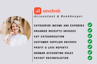 do accounting and bookkeeping on sevdesk german software