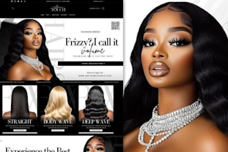 design hair extension store wig, lashes hair bundle store beauty wig website