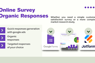 conduct real 400 respondent targeted audience to fill online survey googleform