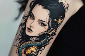 make custom tattoo design, tattoo sleeve
