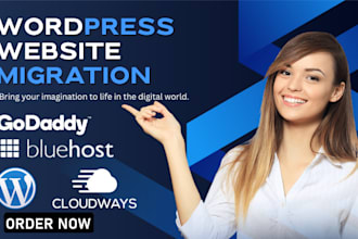 install and migrate wordpress websites to cloudways, hostinger, or siteground