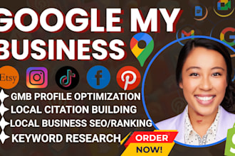 optimize google my business gmb ranking  local map citation local seo business