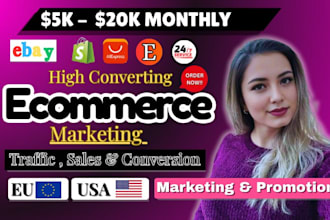 boost shopify sales etsy ebay promotion ecommerce shopify marketing sales funnel