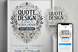 design creative quote images and social media posts