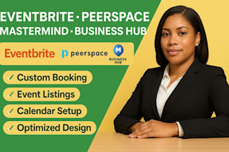 booking setup on eventbrite peerspace and business platforms business hub